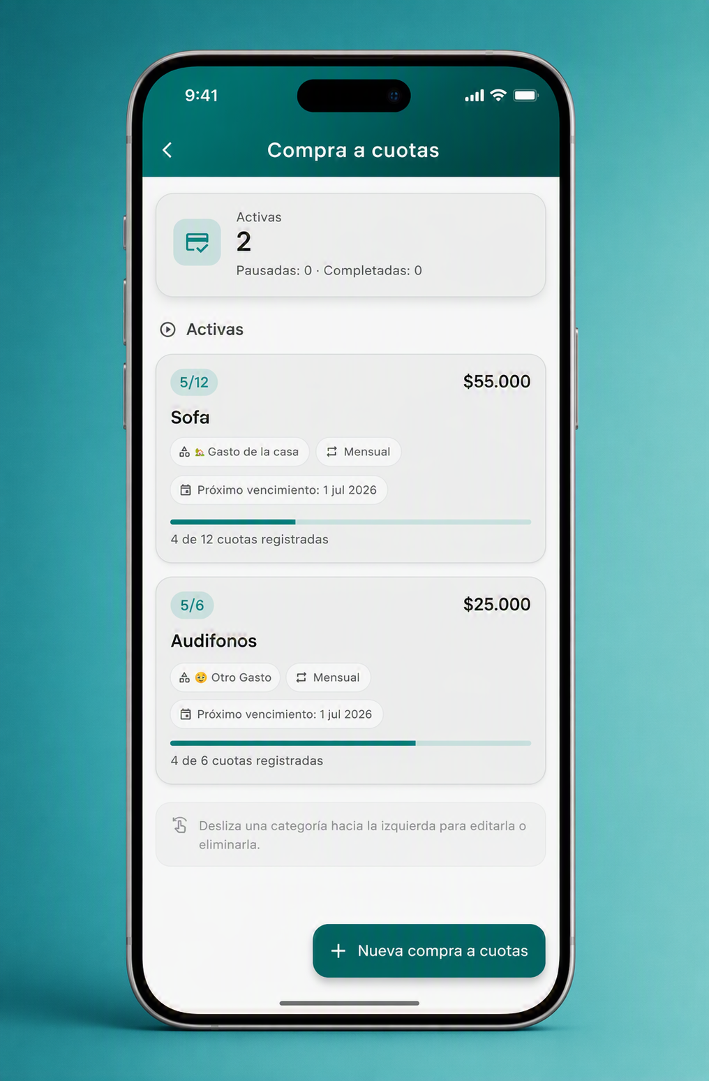 Compras a cuotas en BALANCE